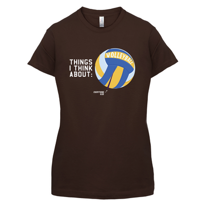 I Thiink About Volleyball T Shirt