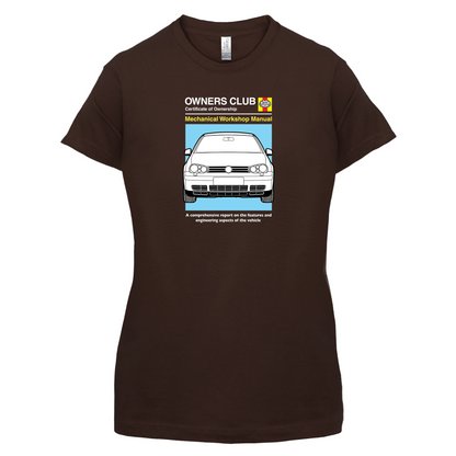 Car Owners Manual Golf MK4 T Shirt