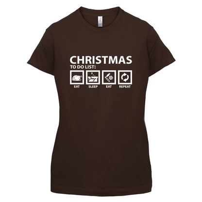 Christmas To Do List T Shirt