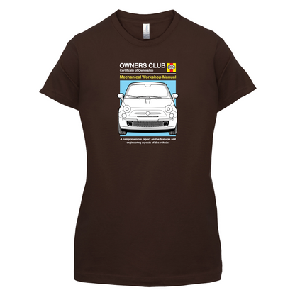 Car Owners Manual Fiat 500 T Shirt