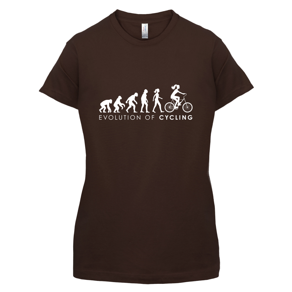Evolution Of Woman Cycling T Shirt