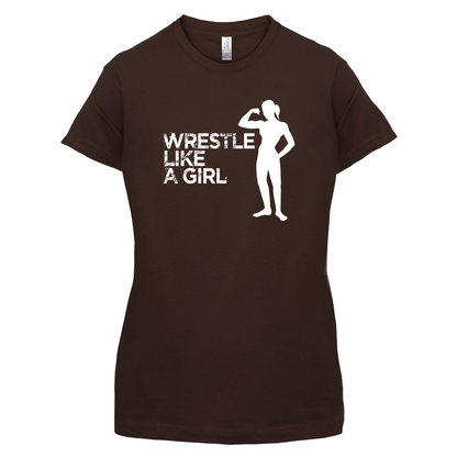 Wrestle Like A Girl T Shirt
