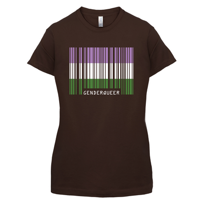 LGBT Barcode Flags - Gender Queer T Shirt