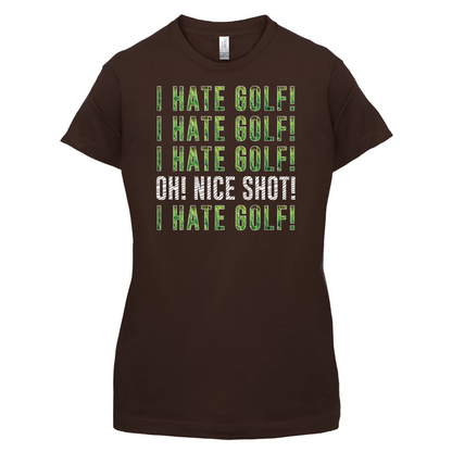 I Hate Golf T Shirt