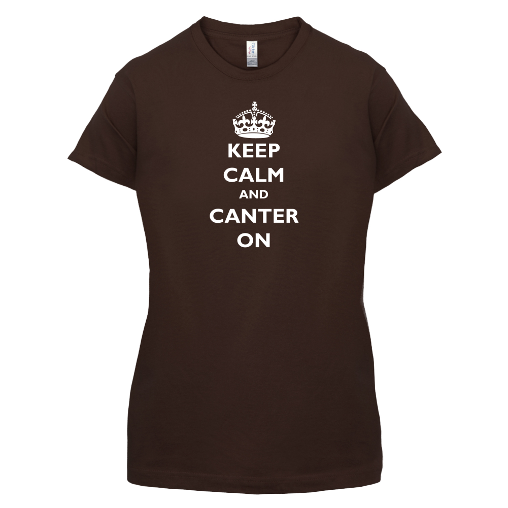 Keep Calm And Canter On T Shirt