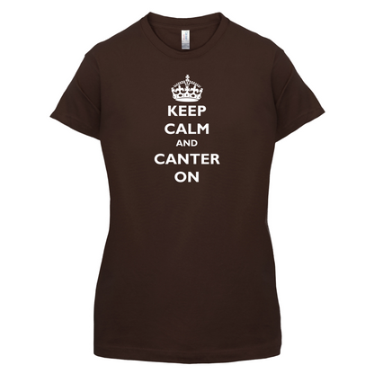 Keep Calm And Canter On T Shirt