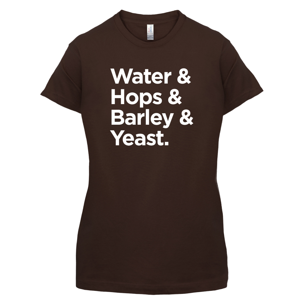 Watrer & Hops & Barley & Yeast T Shirt