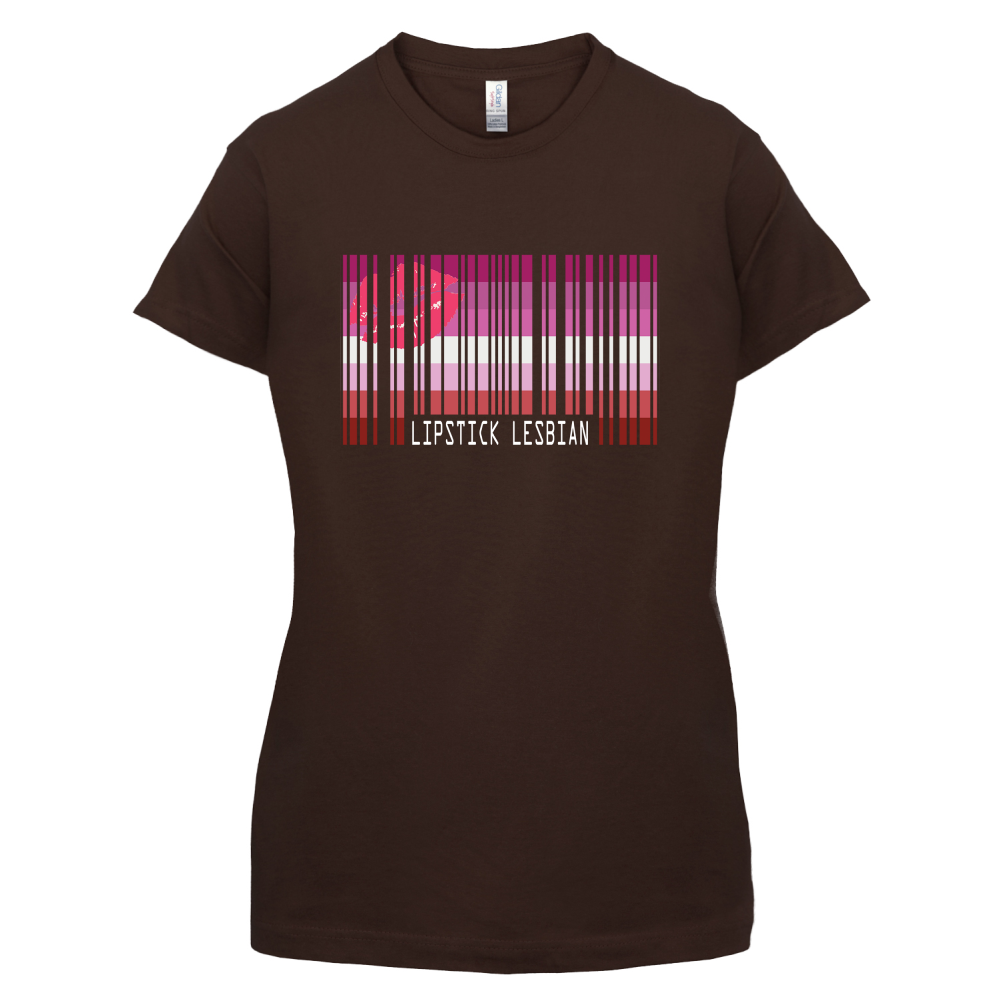 LGBT Barcode Flags - Lipstick Lesbian T Shirt