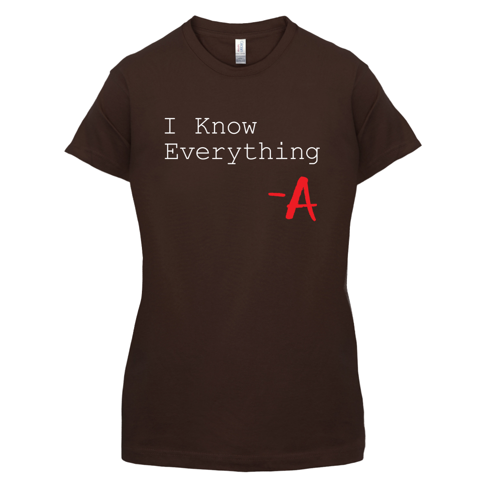 I Know Everything T Shirt