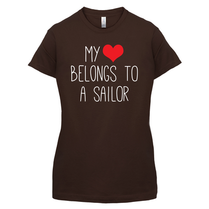 My Heart Belongs To A Sailor T Shirt