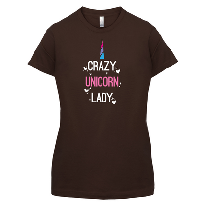 Crazy Unicorn Lady T Shirt