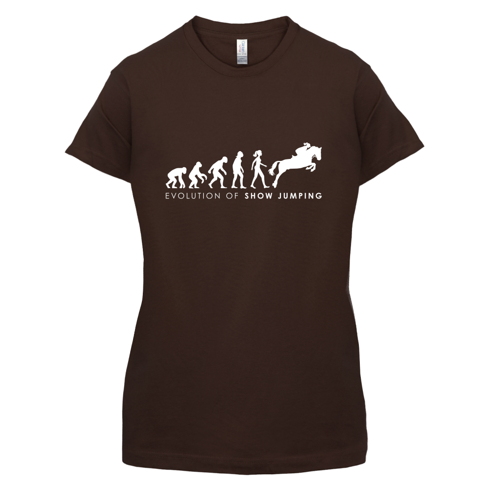 Evolution Of Woman Show Jumping T Shirt