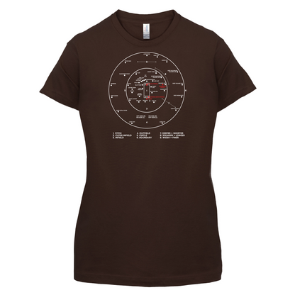 Cricket Ground Diagram T Shirt