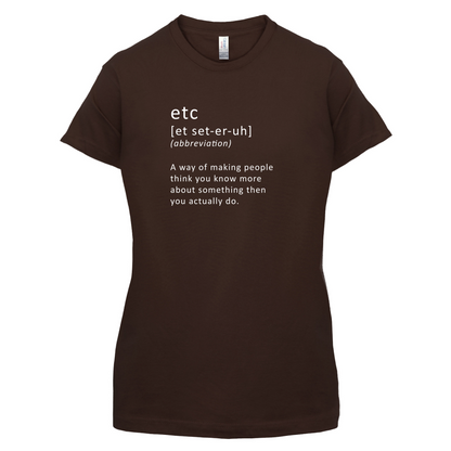 Funny Definition etc T Shirt