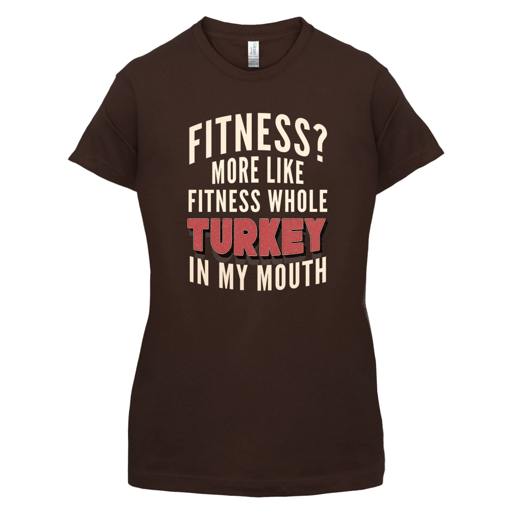 Fitness Turkey In My Mouth T Shirt