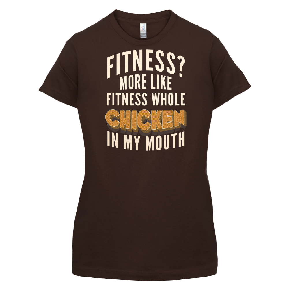 Fitness Chicken In My Mouth T Shirt