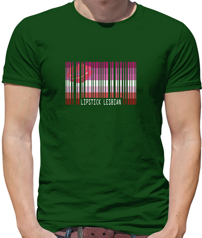 LGBT Barcode Flags - Lipstick Lesbian T Shirt