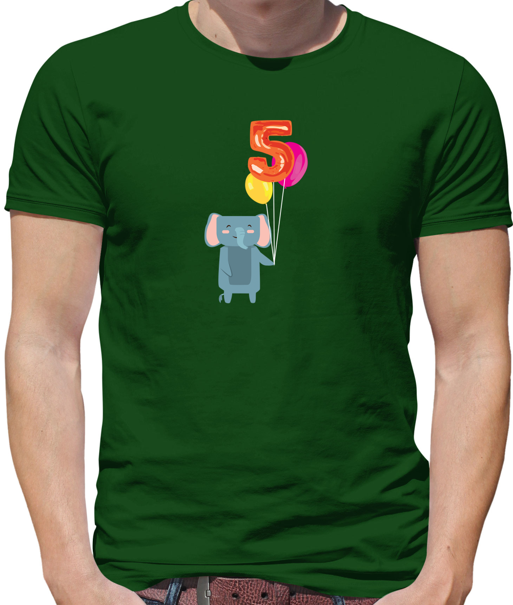 5th Birthday Elephant T Shirt