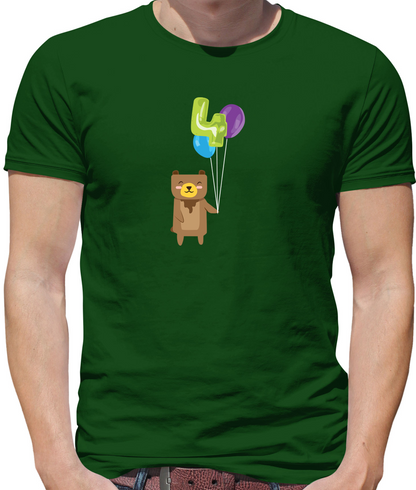 4th Birthday Bear T Shirt