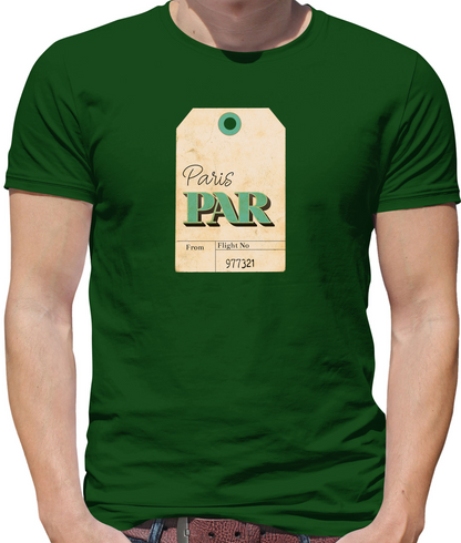 Paris Travel Tag T Shirt
