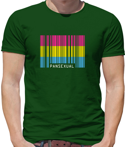 LGBT Barcode Flags - Pan Sexual T Shirt
