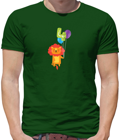 4th Birthday Lion T Shirt