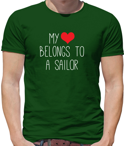 My Heart Belongs To A Sailor T Shirt