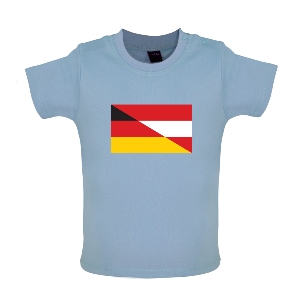Half German Half Austrian Flag Baby T Shirt