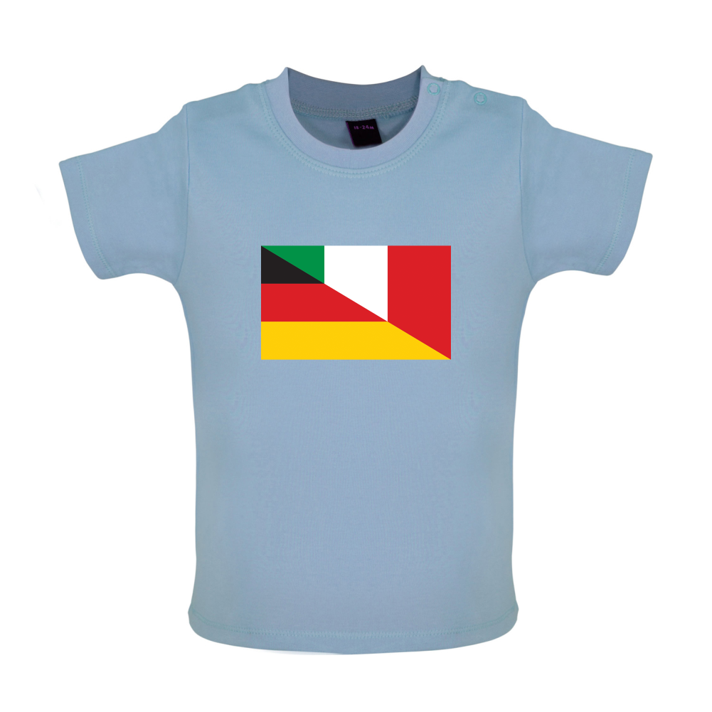 Half German Half Italian Flag Baby T Shirt