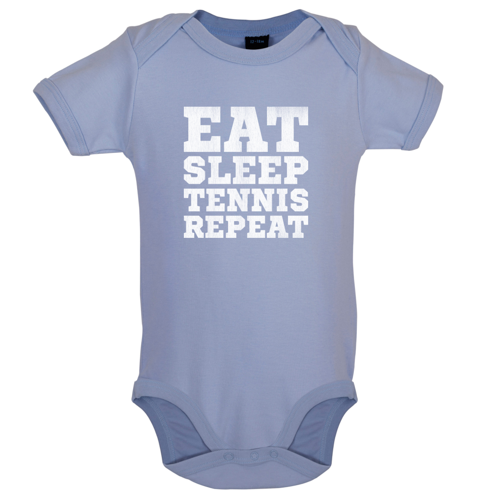 Eat Sleep Tennis Repeat Baby T Shirt