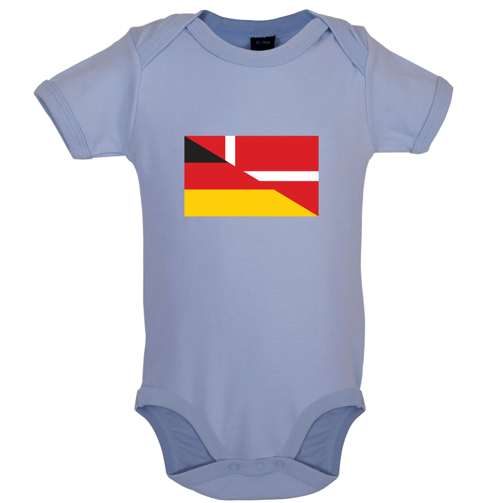 Half German Half Danish Flag Baby T Shirt