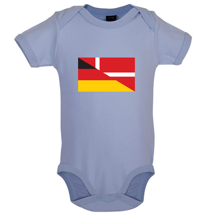 Half German Half Danish Flag Baby T Shirt