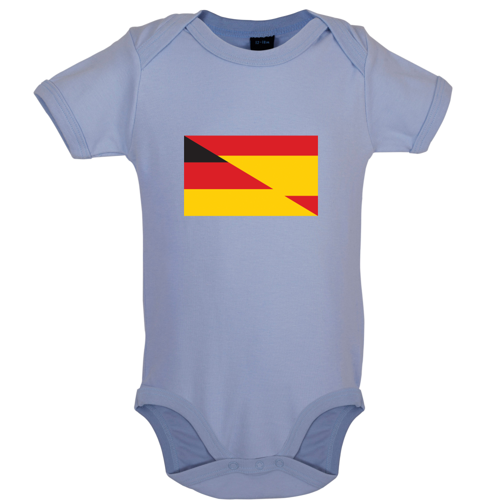 Half German Half Spanish Flag Baby T Shirt