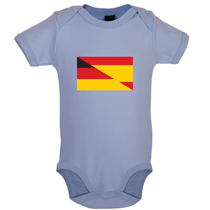 Half German Half Spanish Flag Baby T Shirt