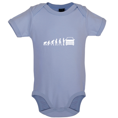 Evolution Of Man T5 Campervan Baby T Shirt
