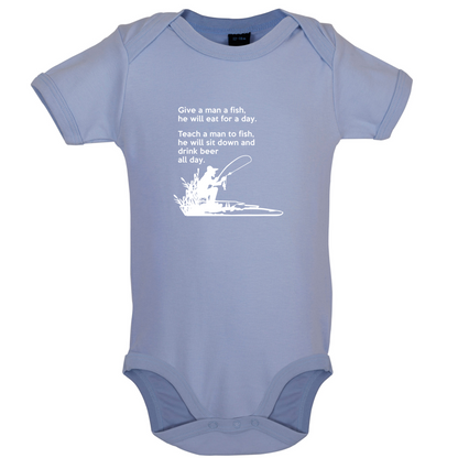 Fishing - He'll Drink Beer All Day Baby T Shirt