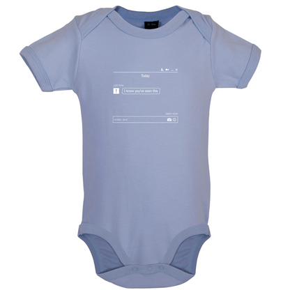 Message Seen Now Baby T Shirt