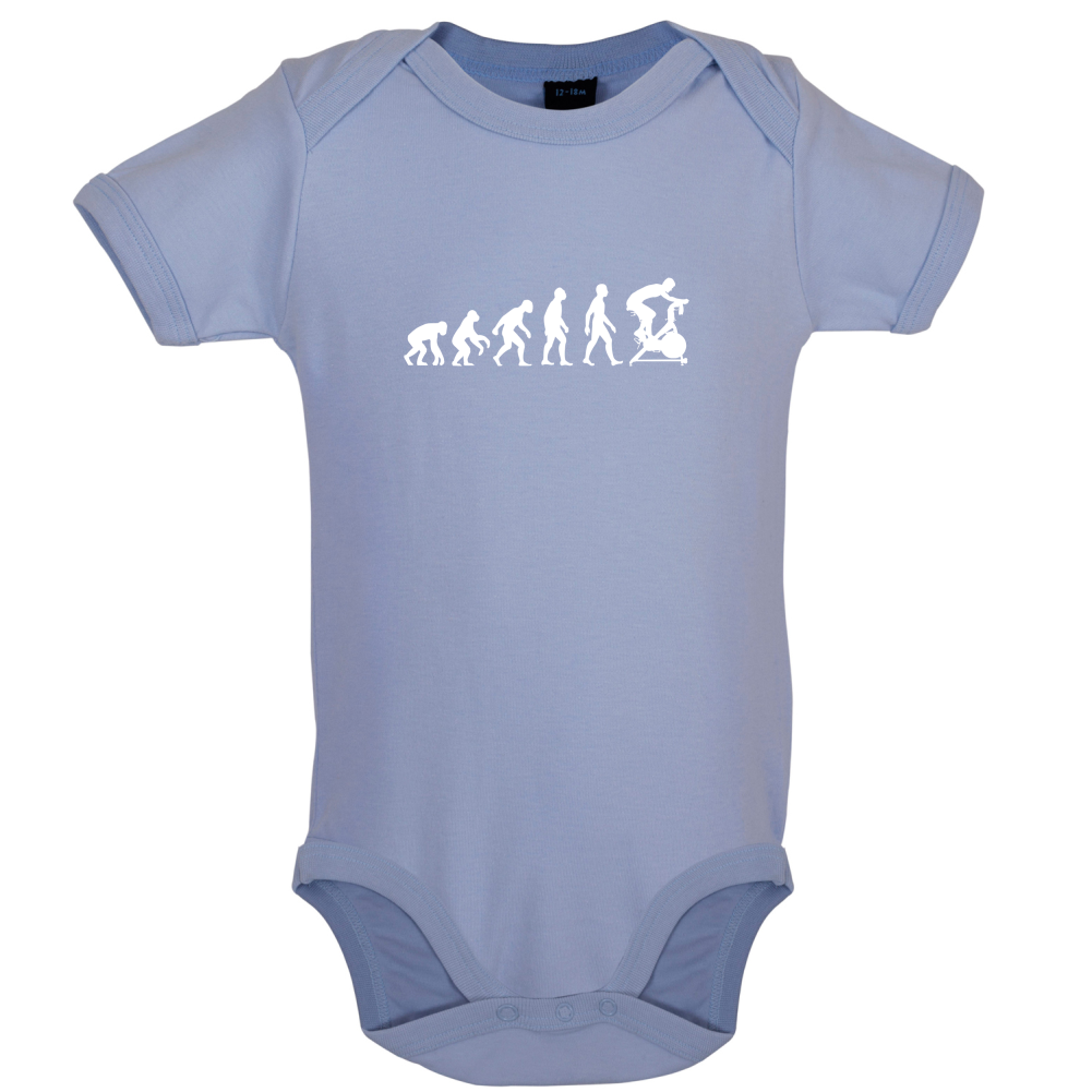 Evolution Of Man Spin Baby T Shirt