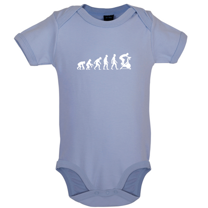 Evolution Of Man Spin Baby T Shirt