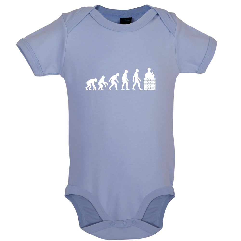 Evolution Of Man Brick Layer Baby T Shirt