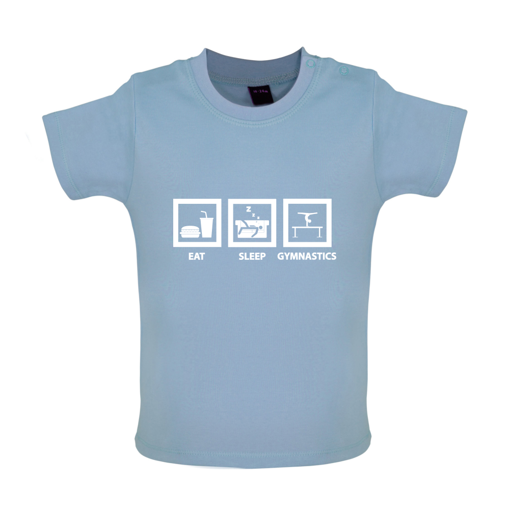Eat Sleep Gymnastics Baby T Shirt