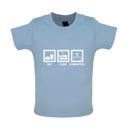 Eat Sleep Gymnastics Baby T Shirt