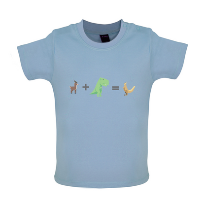 T-Rex, Deer, Kangaroo Baby T Shirt