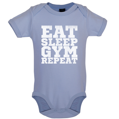 Eat Sleep Gym REPEAT Baby T Shirt