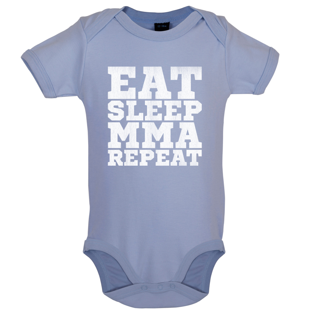 Eat Sleep MMA REPEAT Baby T Shirt