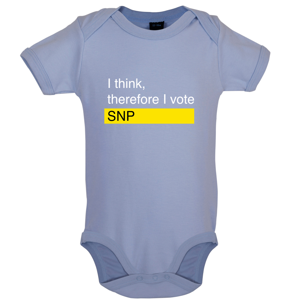 I think, therefore I vote SNP Baby T Shirt
