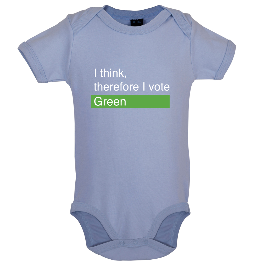I think, therefore I vote Green Baby T Shirt