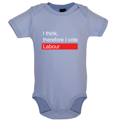 I think, therefore I vote Labour Baby T Shirt