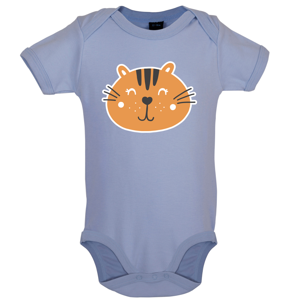 Smiley Face Tiger Baby T Shirt