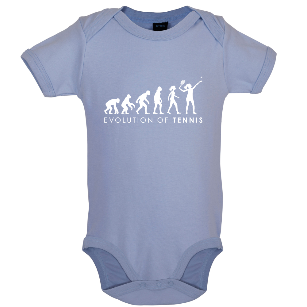 Evolution Of Woman Tennis Baby T Shirt